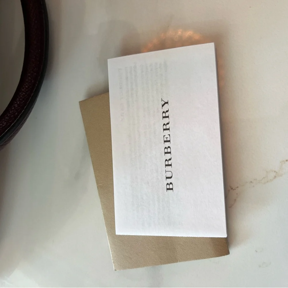 Burberry Dark Red Leather 2-way Bag - Picture 15 of 16